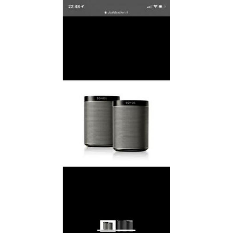 Sonos Playbar en Sub, play 5 gen 2 en 2 x play 1 zwart.