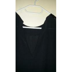 leuke zwarte blouse maat s