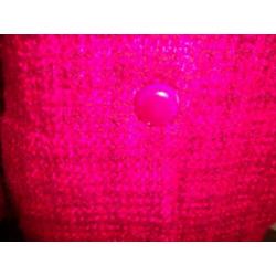 D4A King Louie deels wollen jas sier knopen fucia roze IGSTm