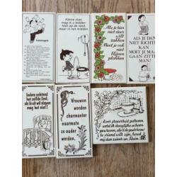 Wc tegeltjes uit de jaren 70/80