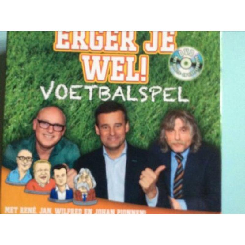 Nieuw spel: Erger je wel.Voetbalspel