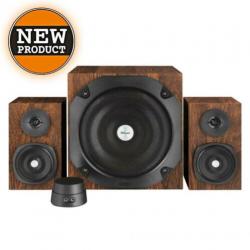 Trust Vigor 2.1 Speakerset bruin met volumeregeling | NIEUW!