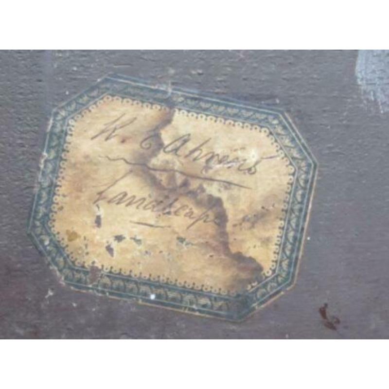 =panoramisch landschap=19e eeuw==GESIGNEERD==