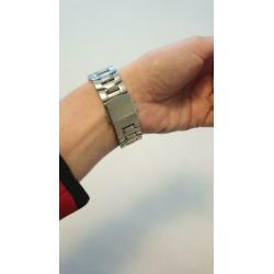 Guess horloge staal parwlmoer strass