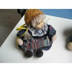 4 clowntjes poppen samen €12.50