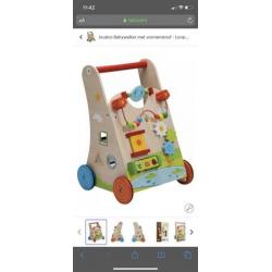 Houten loopwagen merk Joueco