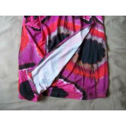 Jurk van Expresso ZM - Rose Zwart Rood - Viscose - 40 - zgan