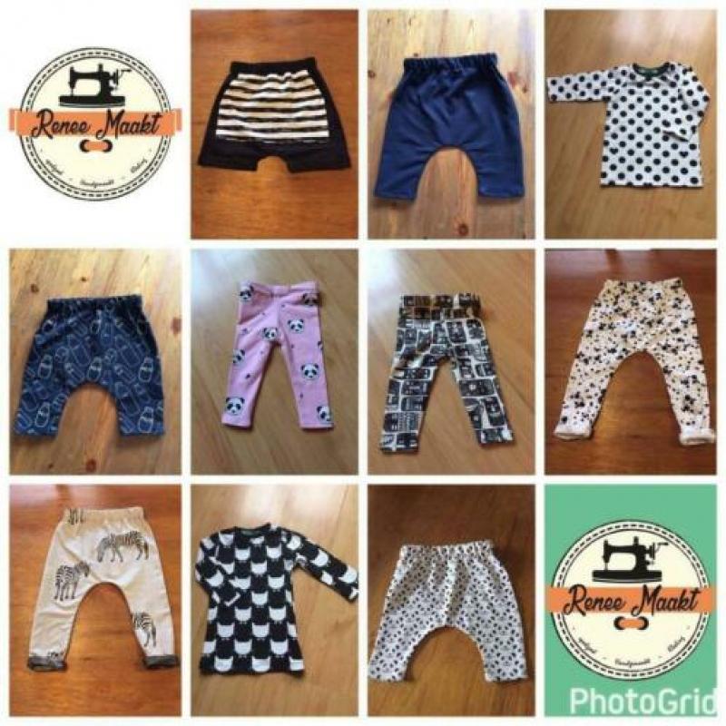harem broek / legging tijger wit 50 56 62 68 74 80 86 92
