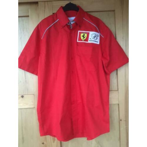 Ferrari Barron Connor raceteam 575 Le Mans overhemd L rood