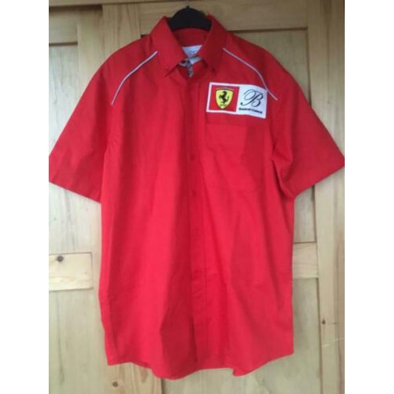 Ferrari Barron Connor raceteam 575 Le Mans overhemd L rood
