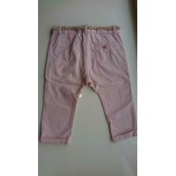 Schitterende, zacht roze broek / chino, Zara, maat 74
