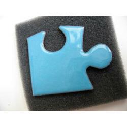 Design emaille broche puzzelstukje