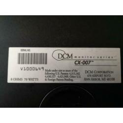 DCM CX-007 bookshelf speakers