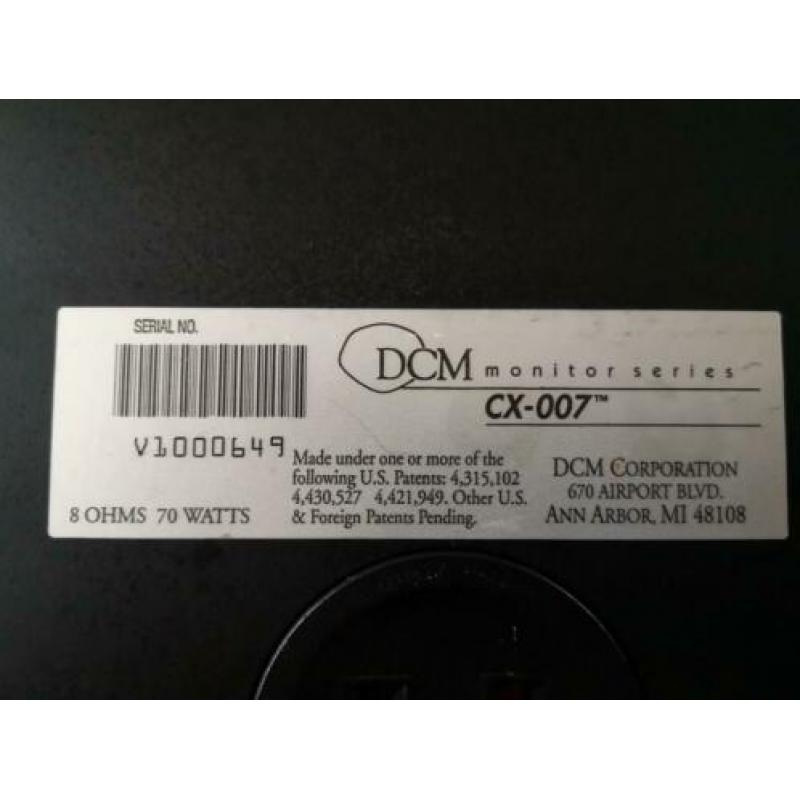 DCM CX-007 bookshelf speakers