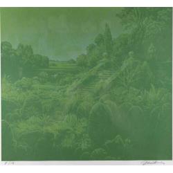 Jos Muris (1936-1984) – Ruïne in een groen landschap