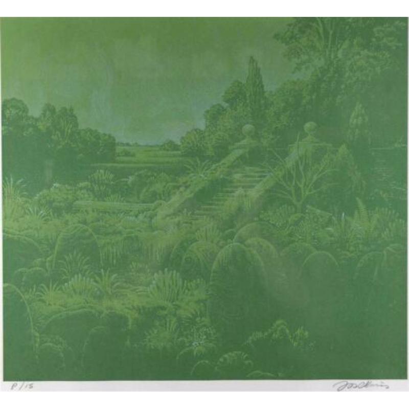 Jos Muris (1936-1984) – Ruïne in een groen landschap