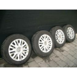 winterbanden met velg volkswagen michelin alpin 195/65 r15