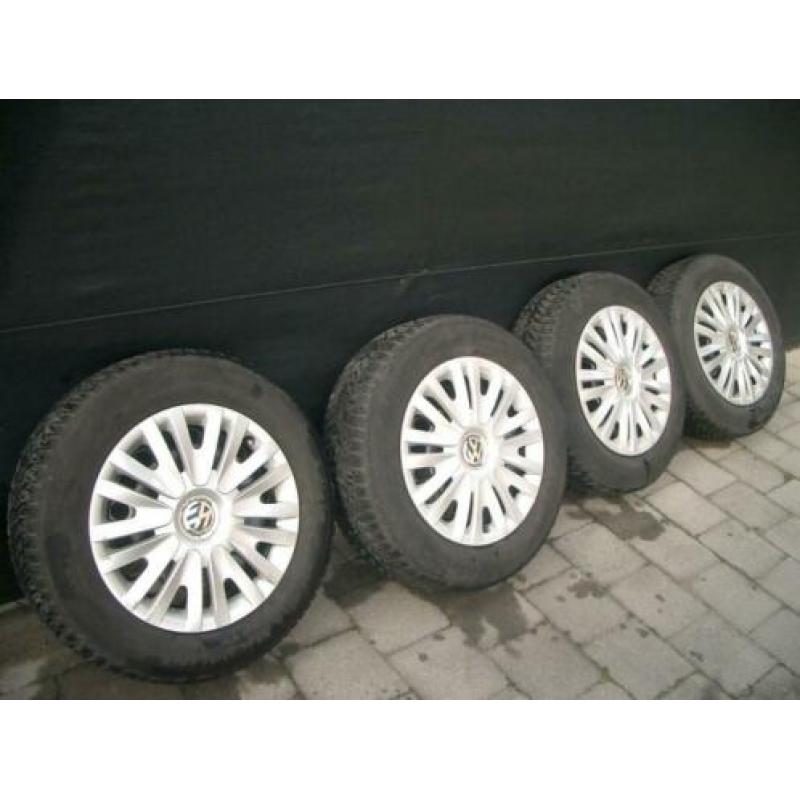 winterbanden met velg volkswagen michelin alpin 195/65 r15