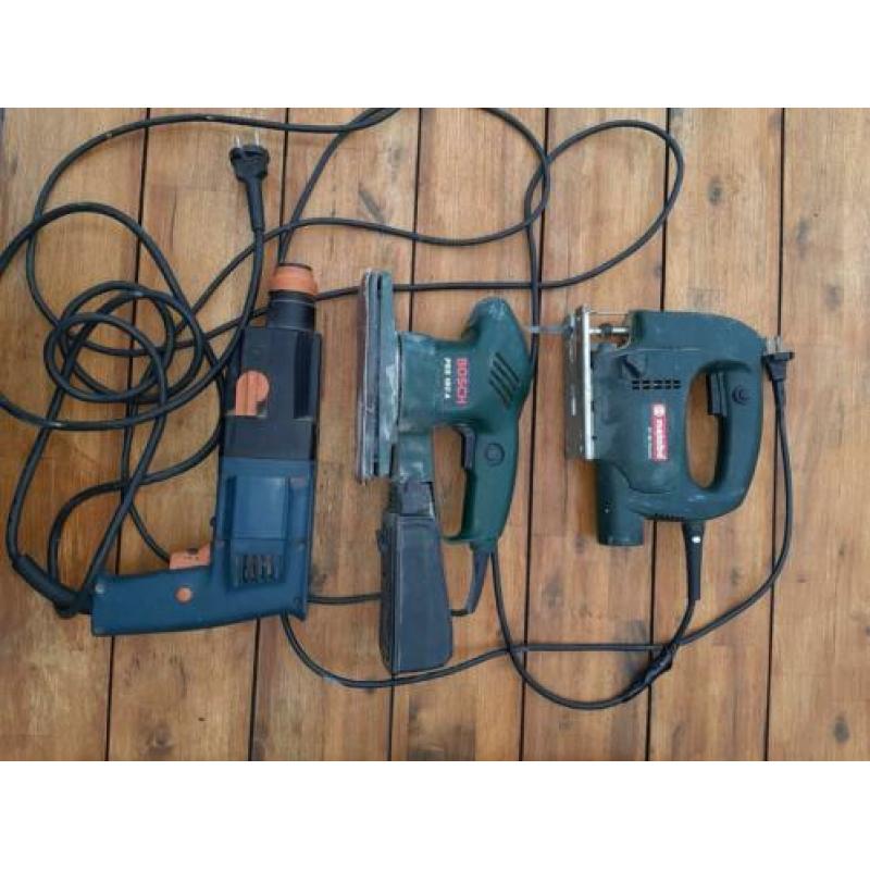 Set klopboormachine decoupeerzaag en schuurmachine