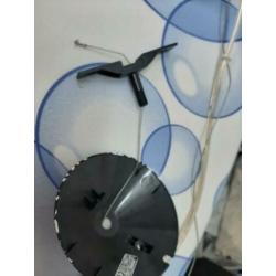 Set van 3 hanglampen,glas melkwit