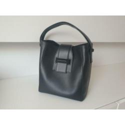 Handtas Max Mara zwart leer