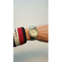Guess horloge staal parwlmoer strass