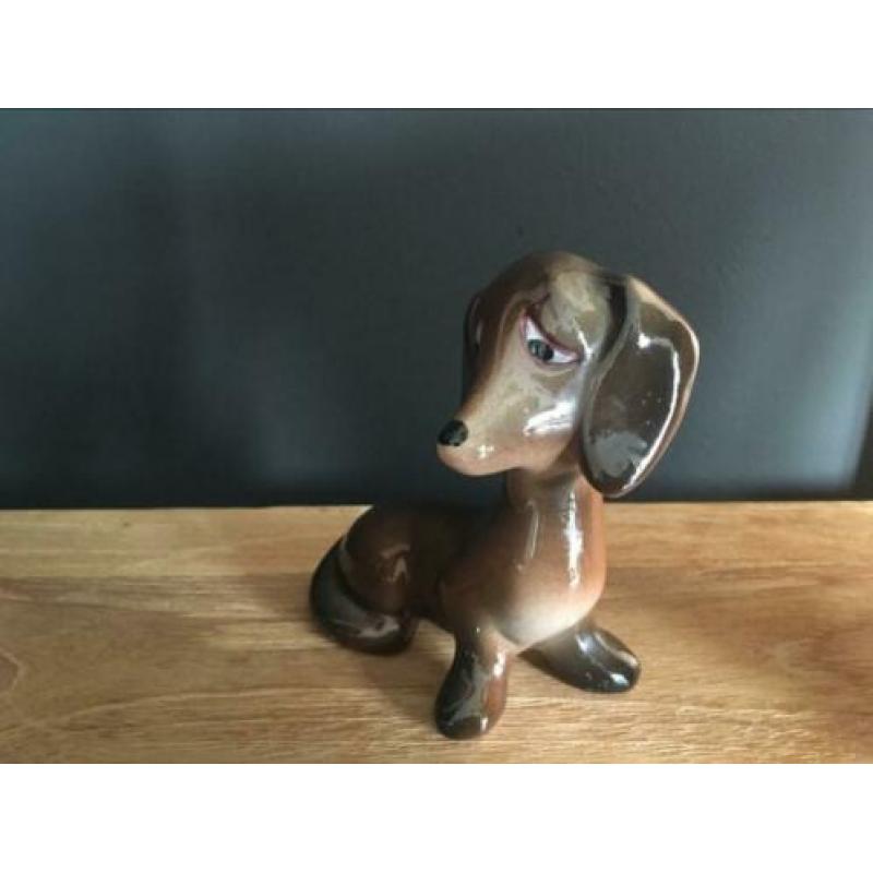 Vintage beeldje Teckel