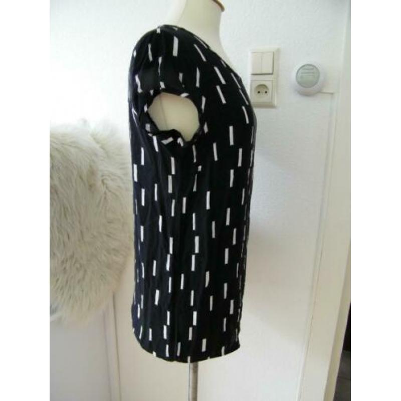 VERO MODA Dames Tuniek Maat M Zwart / Wit