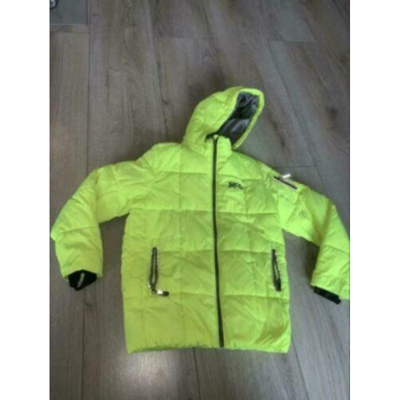 Mcgrecor jas winterjas skijas 140 neongeel geel