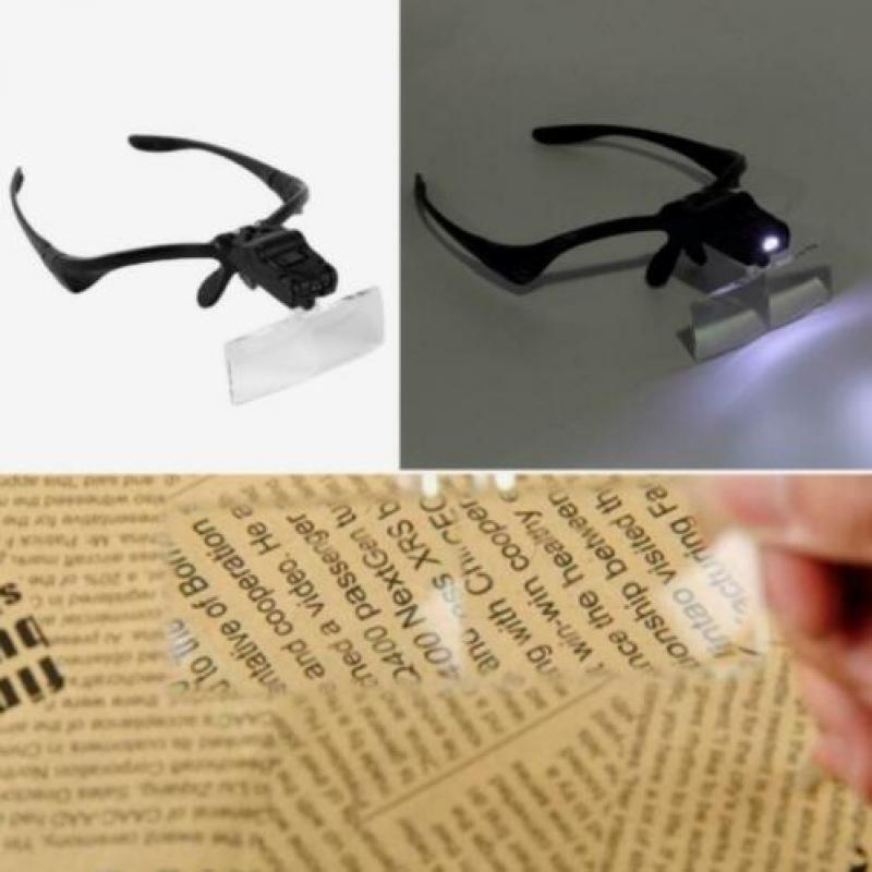 Loepbril met LED-verlichtin