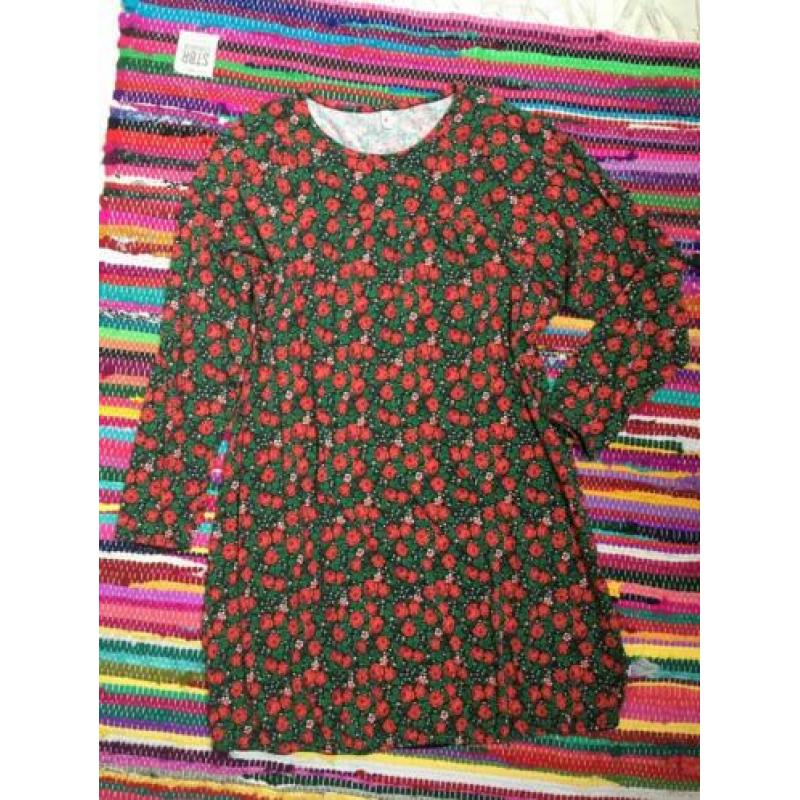 Blutsgeschwister retro print jurkje tuniek xl nwst