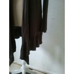Lola & Liza donkerbruine cardigan, maat M/38/40