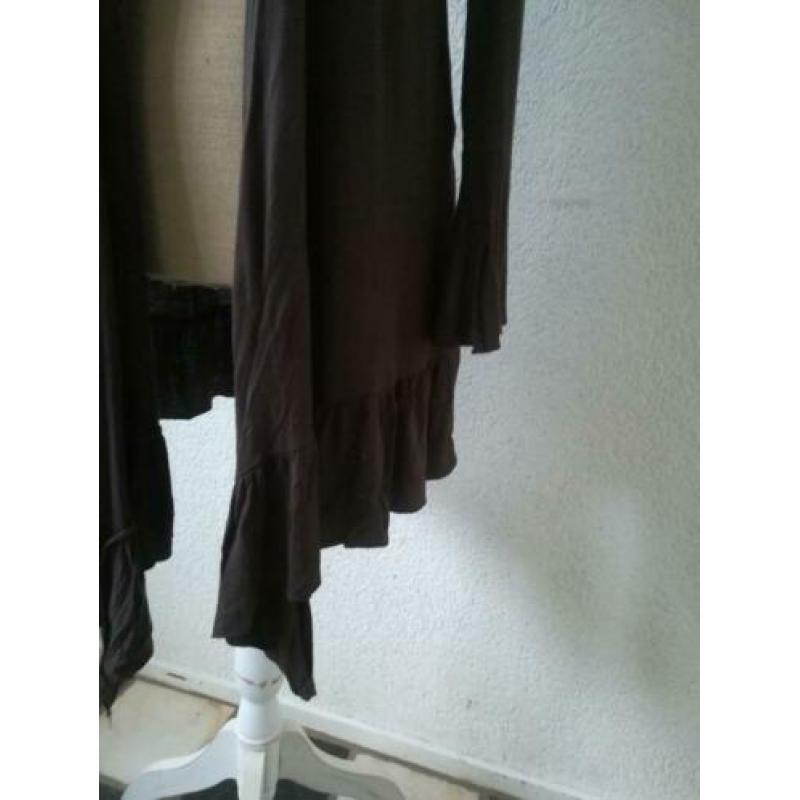 Lola & Liza donkerbruine cardigan, maat M/38/40