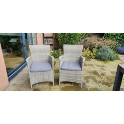 Tuinset polywood/wicker