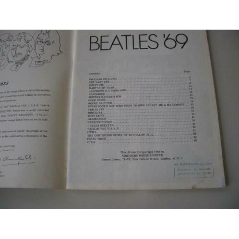 The Beatles bladmuziek The White Album 1969 Sheet Music