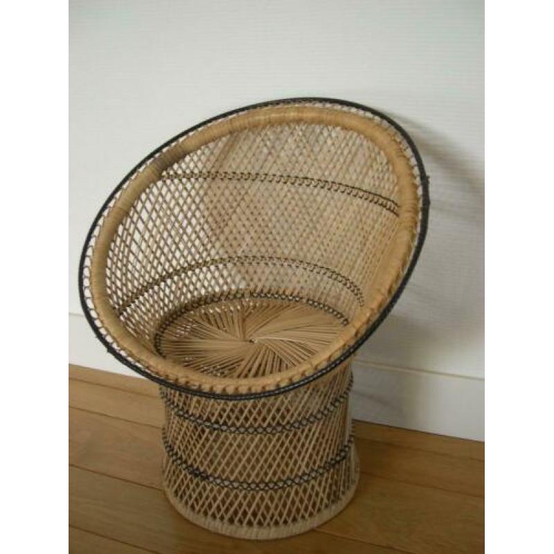 Rotan Kinderstoel Poppenstoel Vintage
