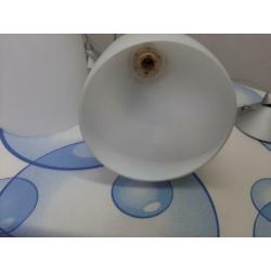 Set van 3 hanglampen,glas melkwit