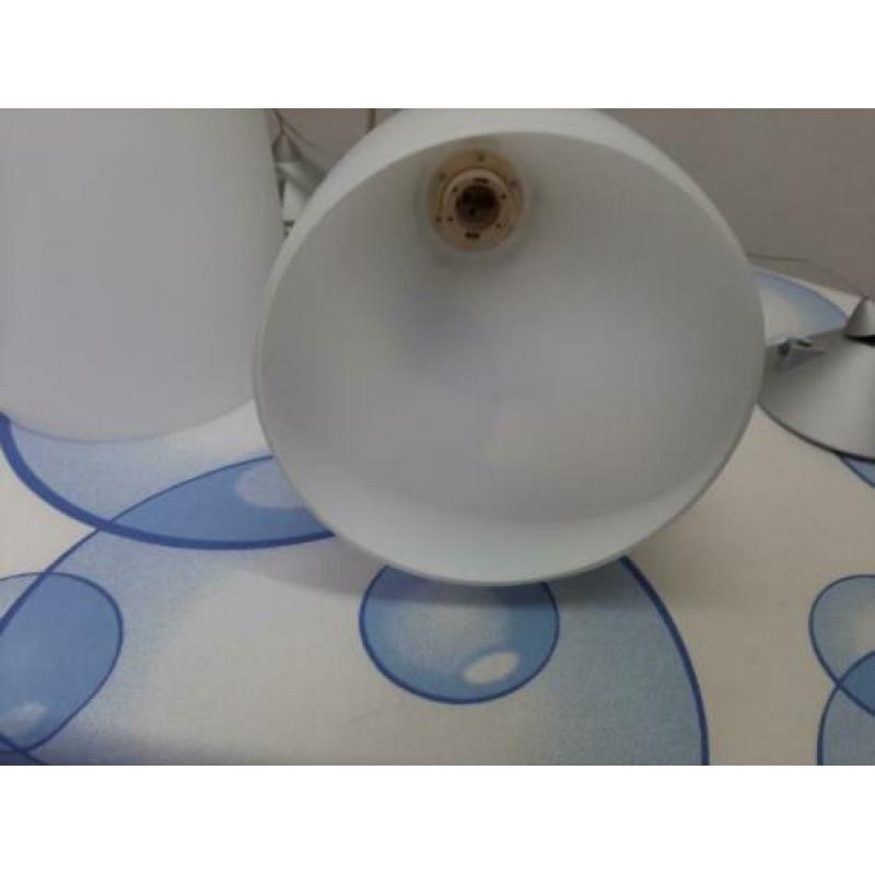 Set van 3 hanglampen,glas melkwit