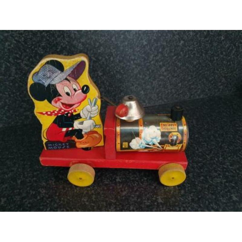 Vintage Fisher Price Mickey Mouse CHOO CHOO TRAIN 1949