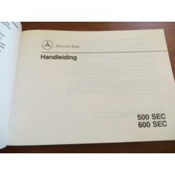 Instructieboek Mercedes 500 SEC, 600 SEC W140 1992 - 1994
