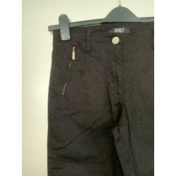 D1149 Nieuw ZiZo maat 36=S broek jeans spijkerbroek zwart