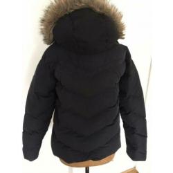 Zwarte donsjas (kort model) maat XL