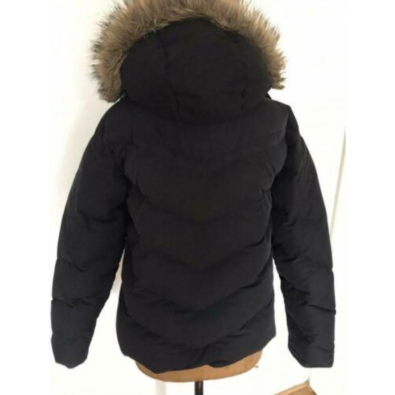 Zwarte donsjas (kort model) maat XL