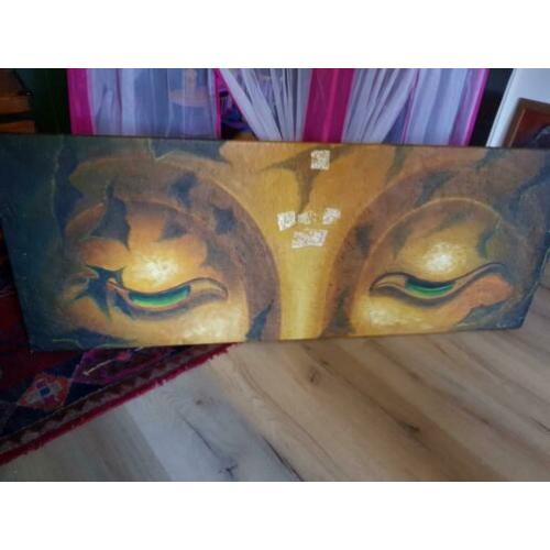 Schilderij met Boeddha ogen