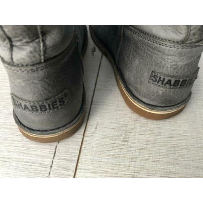 Shabbies Amsterdam grijs laars laag ZGAN mt 40