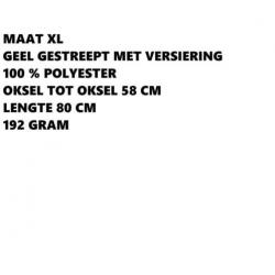 Maat xl - geel gestreepte blouse