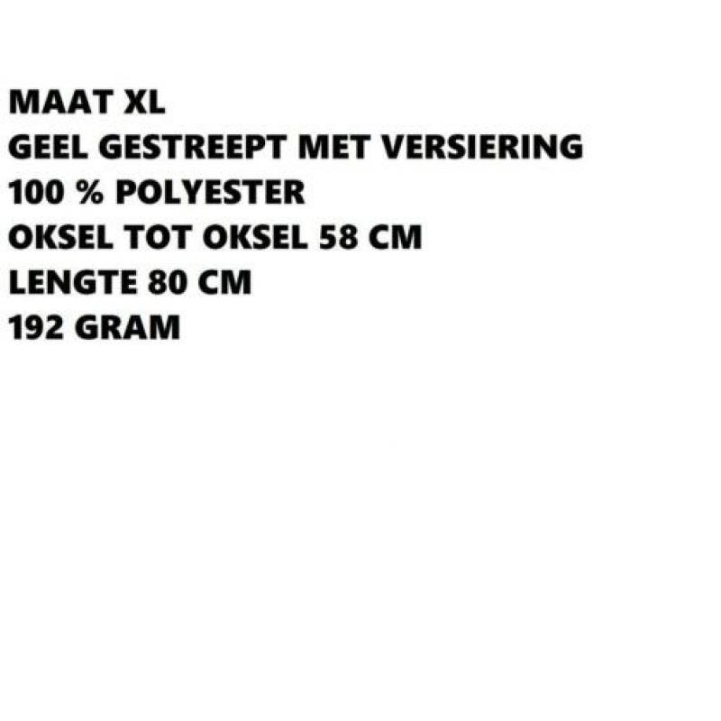 Maat xl - geel gestreepte blouse