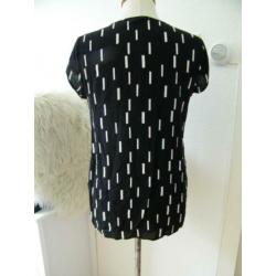 VERO MODA Dames Tuniek Maat M Zwart / Wit