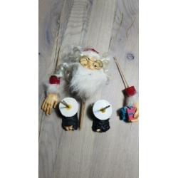 Prachtige kerstman in onderdelen