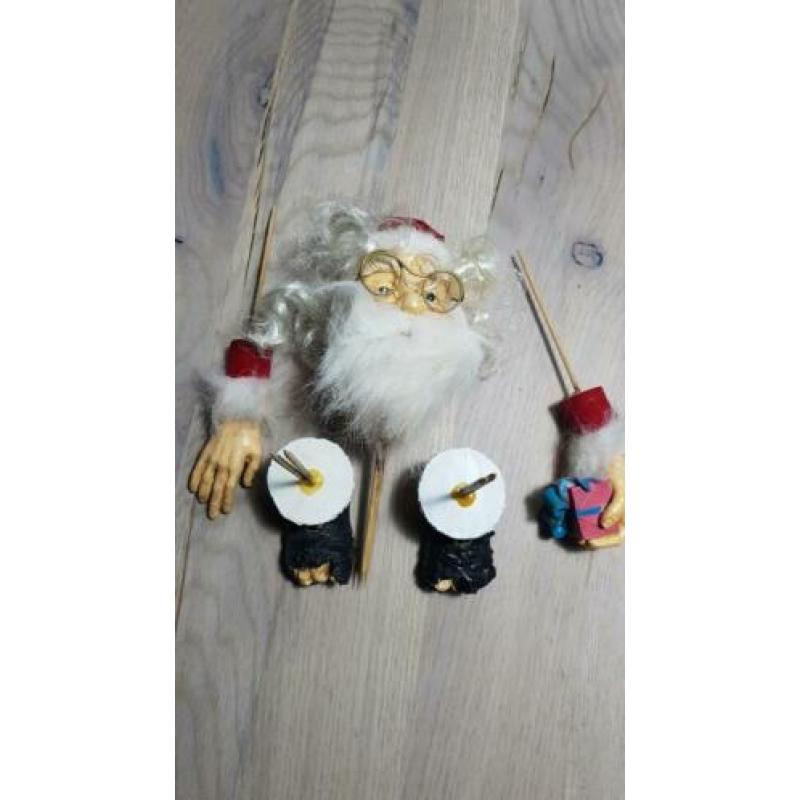 Prachtige kerstman in onderdelen